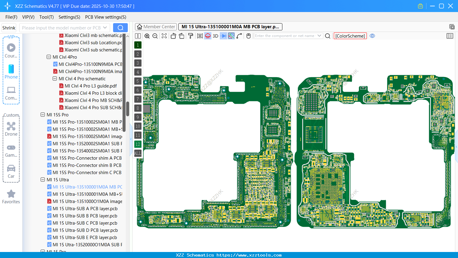 Xiaomi MI 15 Ultra-135100001M0A MB PCB Layer